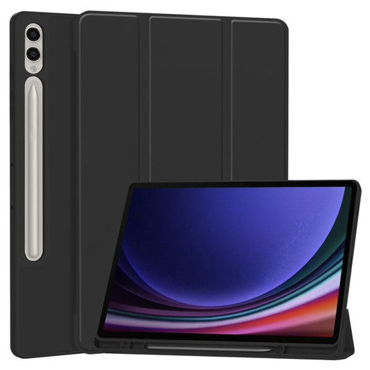 Hülle für Samsung Galaxy Tab S10+ / Tab S9 FE+ / Tab S9+, Techsuit, Flex Trifold, Schwarz