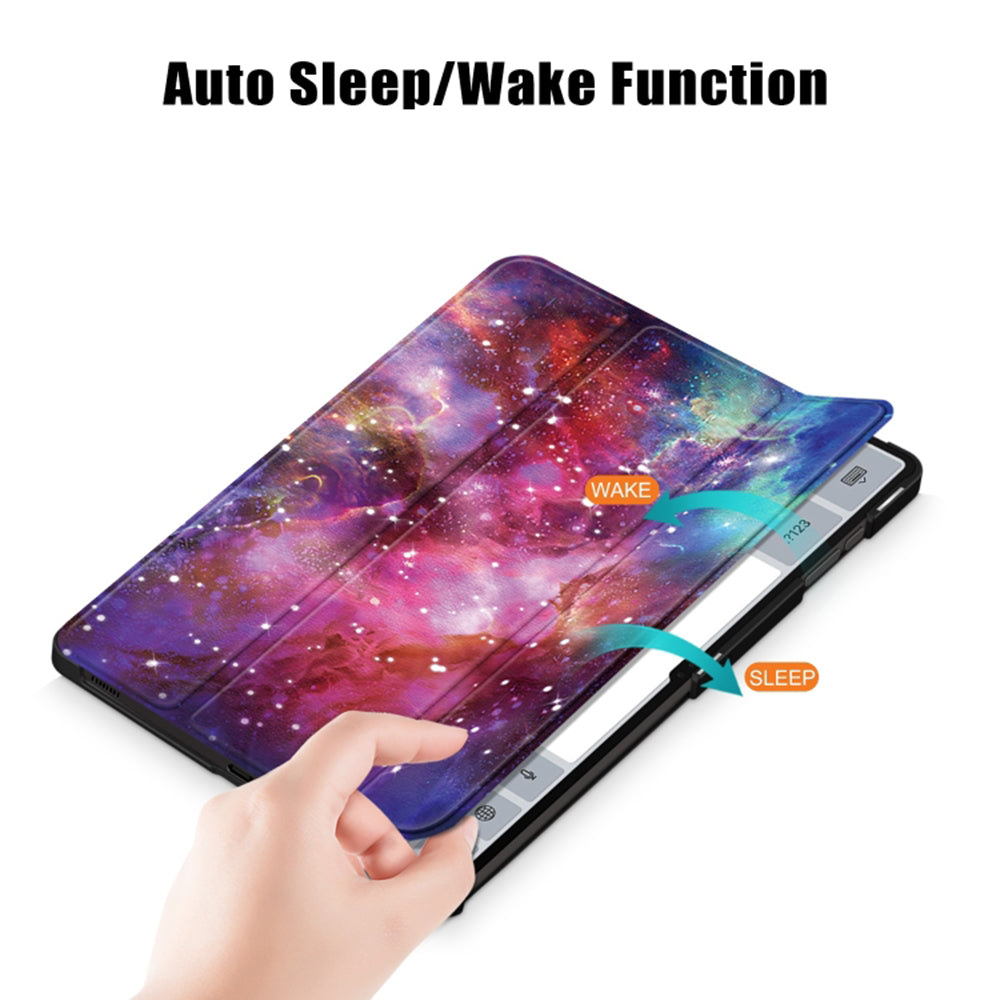 Hülle für Samsung Galaxy Tab S10 Ultra / Tab S9 Ultra / Tab S8 Ultra, Techsuit, FoldPro Galaxy, Mehrfarbig