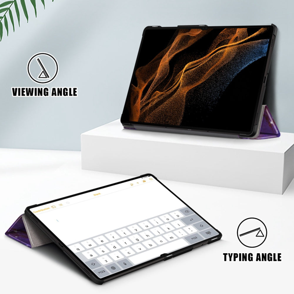 Hülle für Samsung Galaxy Tab S10 Ultra / Tab S9 Ultra / Tab S8 Ultra, Techsuit, FoldPro Galaxy, Mehrfarbig