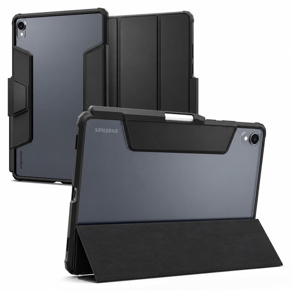 Hülle für Samsung Galaxy Tab S12 Plus, Spigen, Ultra Hybrid Pro, Schwarz ACS11825