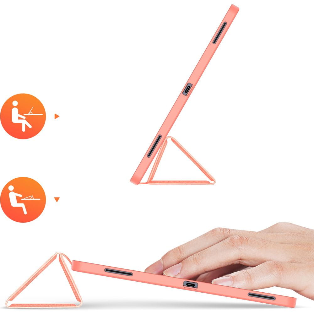 Hülle für Samsung Galaxy Tab S12 Ultra / Tab S11 Ultra, DUX DUCIS, Domo mit Stifthalter, Rosa