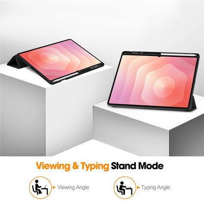 Hülle für Samsung Galaxy Tab S12 Ultra / Tab S11 Ultra, Techsuit, Flex Trifold, Lila