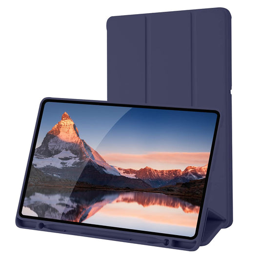 Hülle für Samsung Galaxy Tab S6 Lite (2024) / Tab S6 Lite (2022) / Tab S6 Lite (2020), Techsuit, Flex Trifold, Marineblau