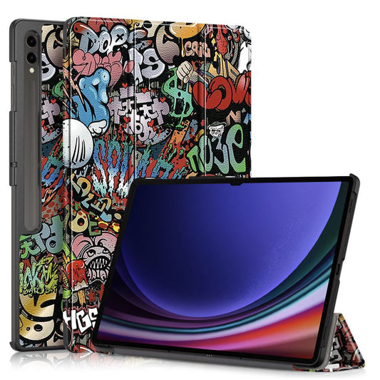 Hülle für Samsung Galaxy Tab S8 Ultra, Techsuit, FoldPro Urban Vibe, Mehrfarbig