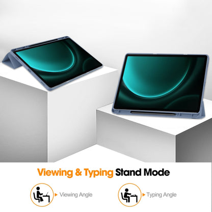 Hülle für Samsung Galaxy Tab S9 FE+, Techsuit, Flex Trifold, Lila