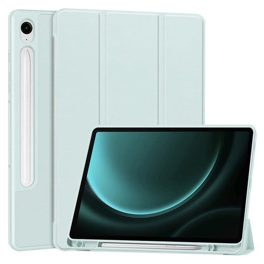 Hülle für Samsung Galaxy Tab S9 FE / Tab S9 / Tab S10 FE, Techsuit, Flex Trifold, Blau