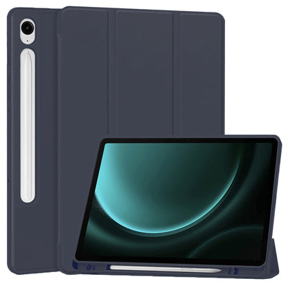 Hülle für Samsung Galaxy Tab S9 FE / Tab S9 / Tab S10 FE, Techsuit, Flex Trifold, Marineblau