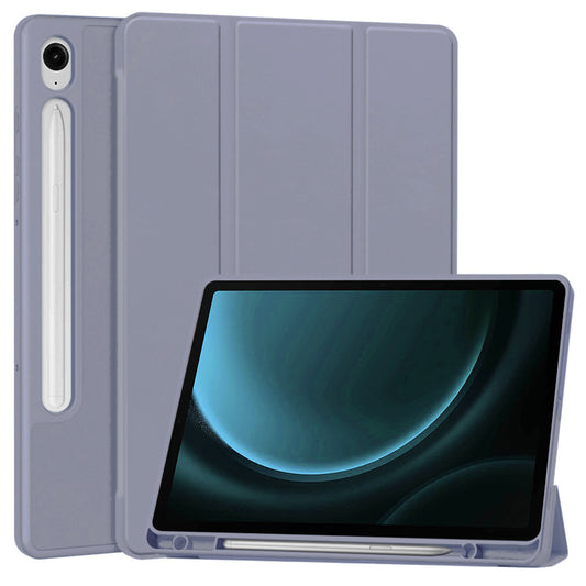 Hülle für Samsung Galaxy Tab S9 FE / Tab S9 / Tab S10 FE, Techsuit, Flex Trifold, Lila