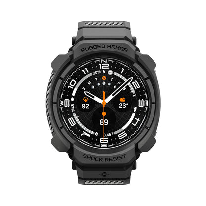 Hülle für Samsung Galaxy Watch Ultra2, Spigen, Rugged Armor Pro, Matt Schwarz ACS11612