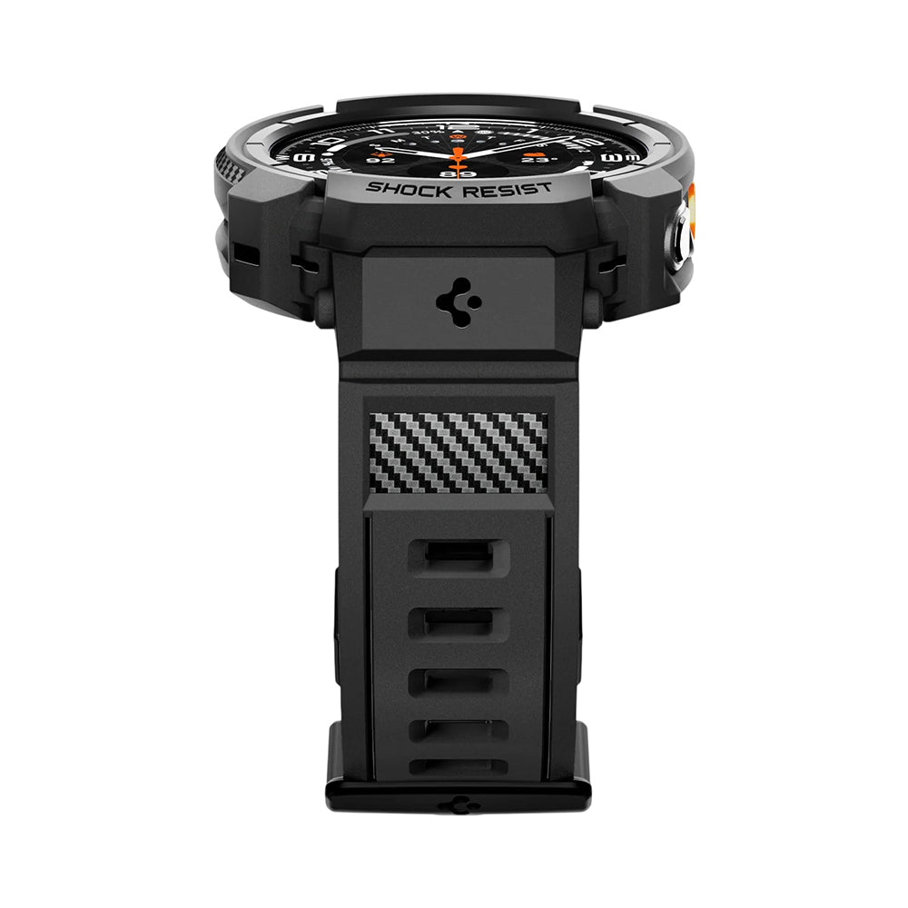 Hülle für Samsung Galaxy Watch Ultra2, Spigen, Rugged Armor Pro, Matt Schwarz ACS11612