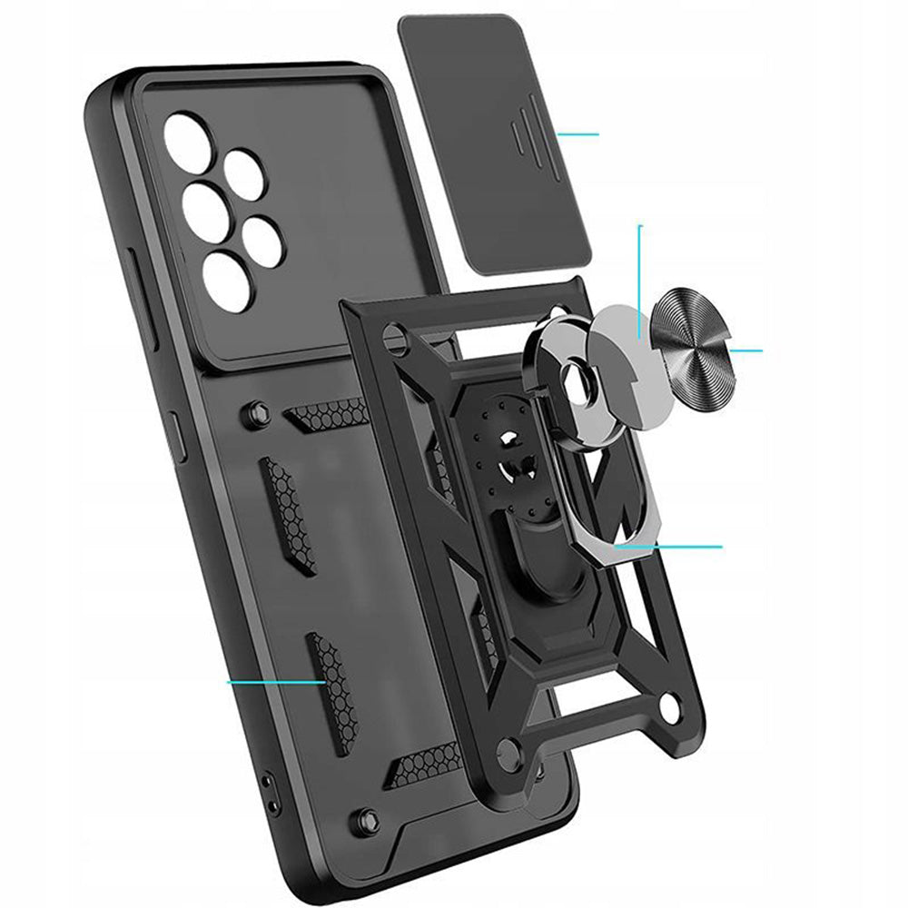 Hülle für Samsung Galaxy Xcover7 G556, Techsuit, CamShield, Blau