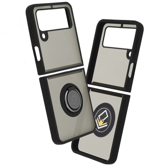 Hülle für Samsung Galaxy Z Flip3 5G F711, Techsuit, Glinth, Schwarz
