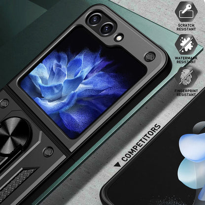 Hülle für Samsung Galaxy Z Flip5 F731, Techsuit, CamShield, Schwarz