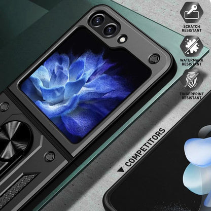 Hülle für Samsung Galaxy Z Flip7 FE F761 / Z Flip6 F741, Techsuit, CamShield, Schwarz
