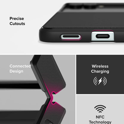 Hülle für Samsung Galaxy Z Flip7 F766, Ringke, Onyx, Schwarz