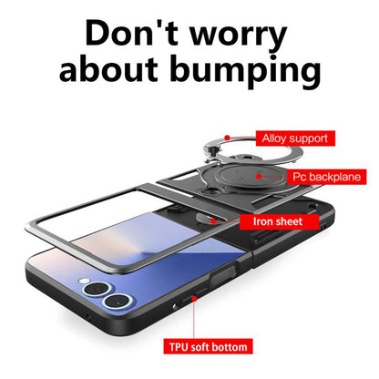 Hülle für Samsung Galaxy Z Flip7 F766, Techsuit, CamGuard Pro, Rot