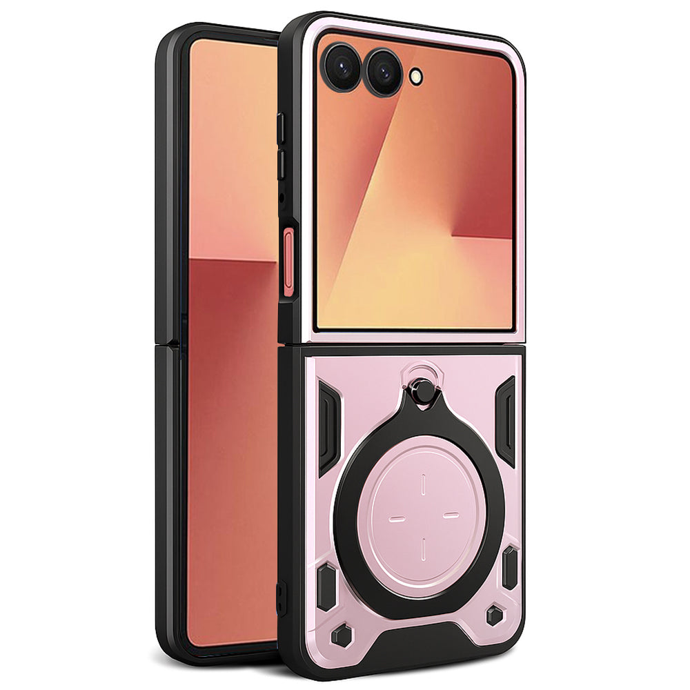 Hülle für Samsung Galaxy Z Flip7 F766, Techsuit, CamGuard Pro, Roségold