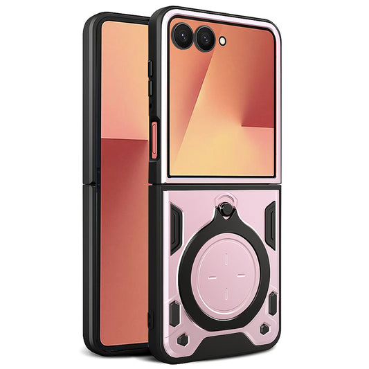 Case for Samsung Galaxy Z Flip7 F766, Techsuit, CamGuard Pro, Rose Gold