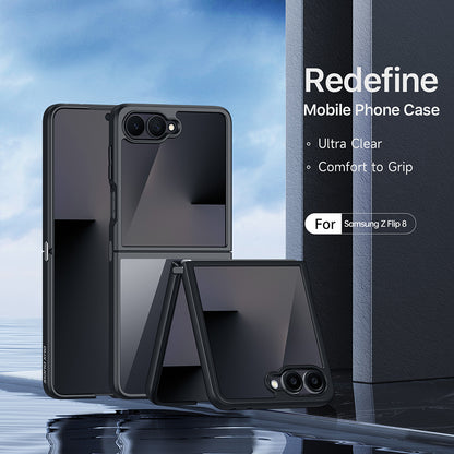 Hülle für Samsung Galaxy Z Flip8 F776, DUX DUCIS, Aimo, Schwarz