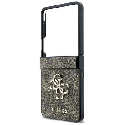 Hülle für Samsung Galaxy Z Flip8 F776, Guess, 4G Big Logo, Braun