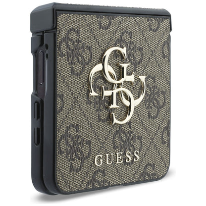 Hülle für Samsung Galaxy Z Flip8 F776, Guess, 4G Big Logo, Braun