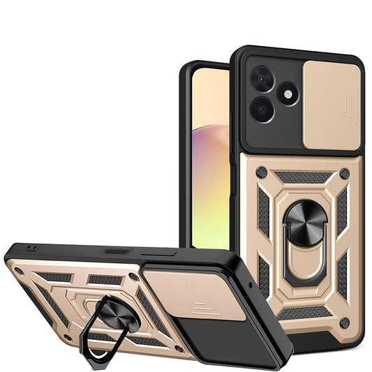 Hülle für Samsung Galaxy Z Flip8 F776, Techsuit, CamShield, Gold