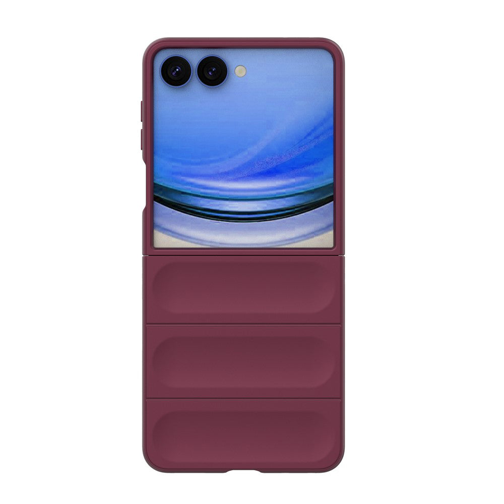 Hülle für Samsung Galaxy Z Flip8 F776, Techsuit, Magic Shield, Weinrot