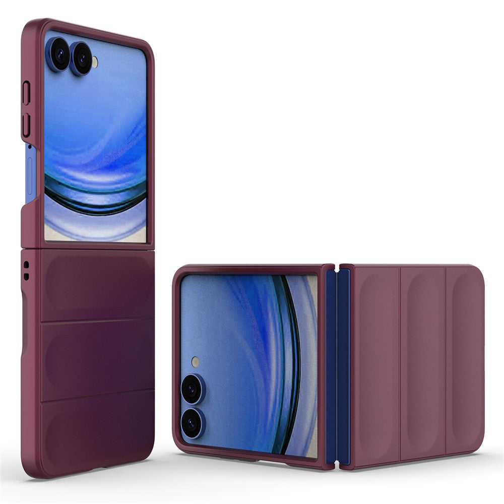 Hülle für Samsung Galaxy Z Flip8 F776, Techsuit, Magic Shield, Weinrot