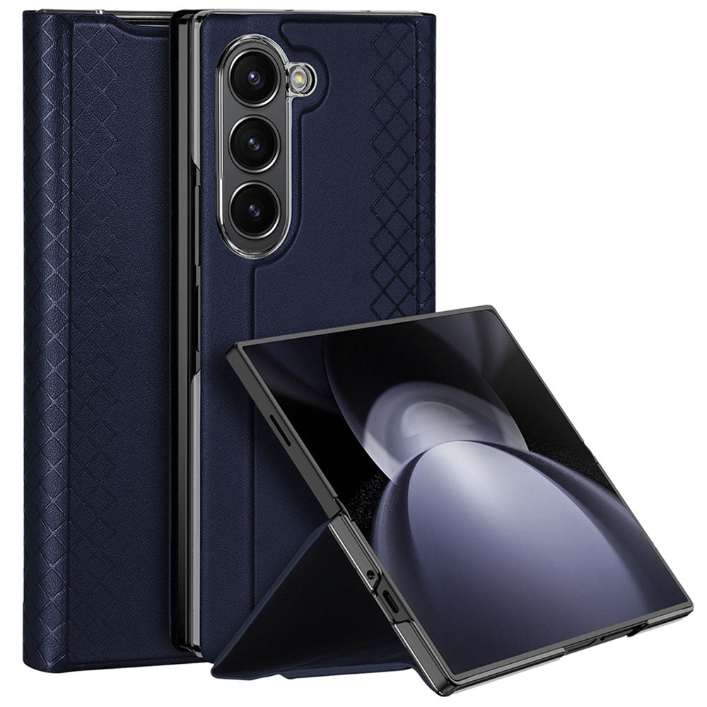 Hülle für Samsung Galaxy Z Fold Special, DUX DUCIS, Bril (mit Stifthalter), Blau