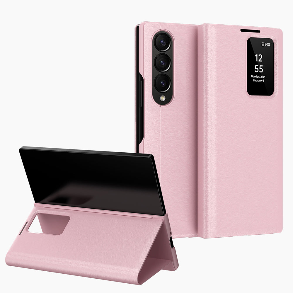 Case for Samsung Galaxy Z Fold3 5G F926, Techsuit, SmartView, Pink