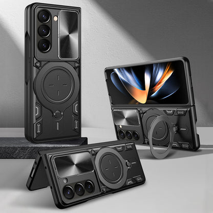 Hülle für Samsung Galaxy Z Fold6 F956, Techsuit, CamGuard Pro, Roségold