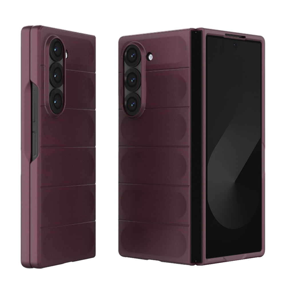 Hülle für Samsung Galaxy Z Fold6 F956, Techsuit, Magic Shield, Weinrot