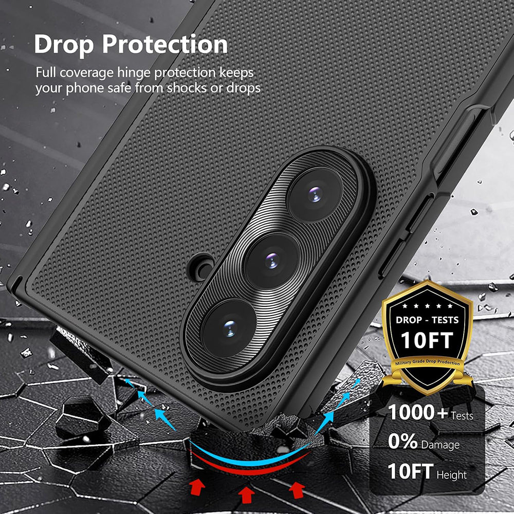 Case for Samsung Galaxy Z Fold7 F966, Nillkin, Super Frosted Shield, Black