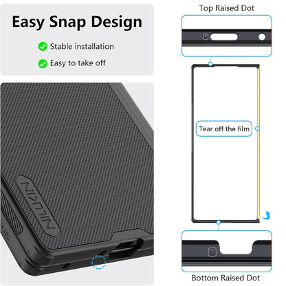 Case for Samsung Galaxy Z Fold7 F966, Nillkin, Super Frosted Shield, Black
