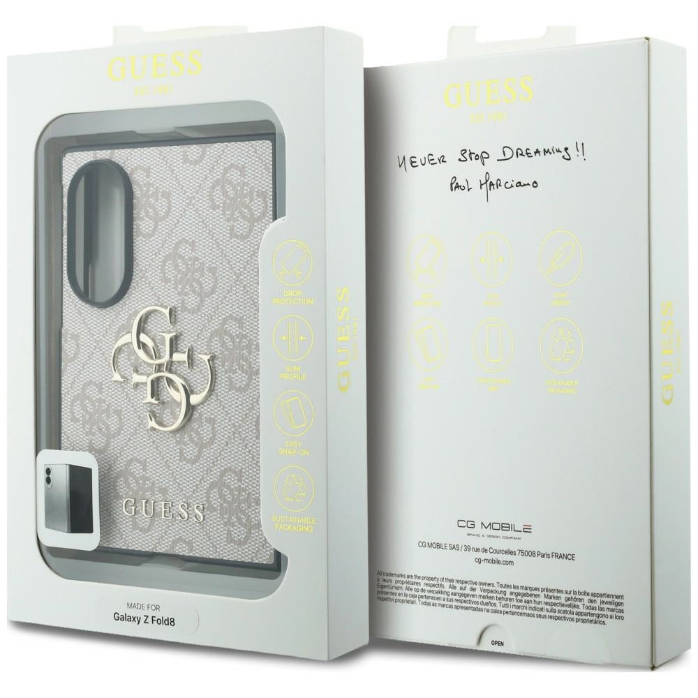 Case for Samsung Galaxy Z Fold8 F971, Guess, 4G Big Logo, Pink