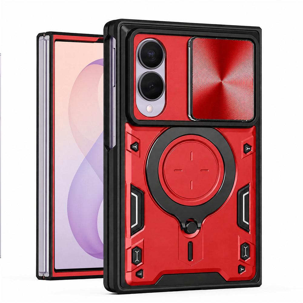 Hülle für Samsung Galaxy Z Fold8 F971, Techsuit, CamGuard Pro, Rot