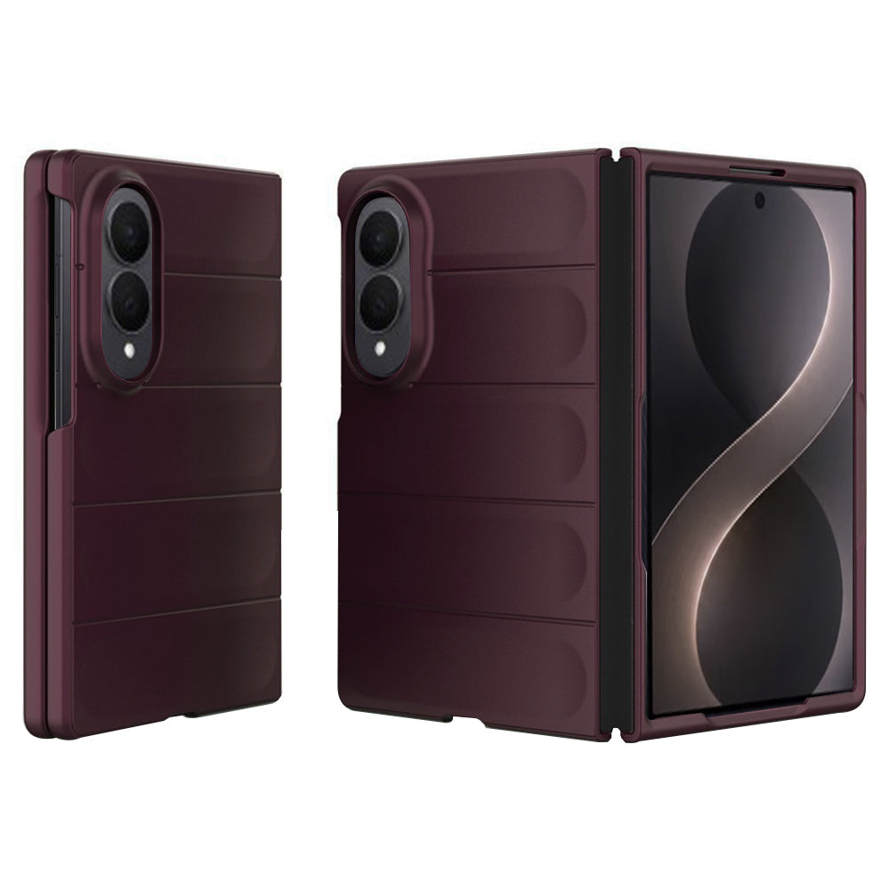 Hülle für Samsung Galaxy Z Fold8 F976, Techsuit, Magic Shield, Weinrot