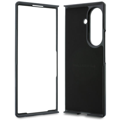 Case for Samsung Galaxy Z Fold8 Ultra F976, Karl Lagerfeld, Karl & Choupette Head Pin, Black