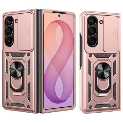 Case for Samsung Galaxy Z Fold8 Ultra F976 / Z Fold7 F966, Techsuit, CamShield, Rose Gold