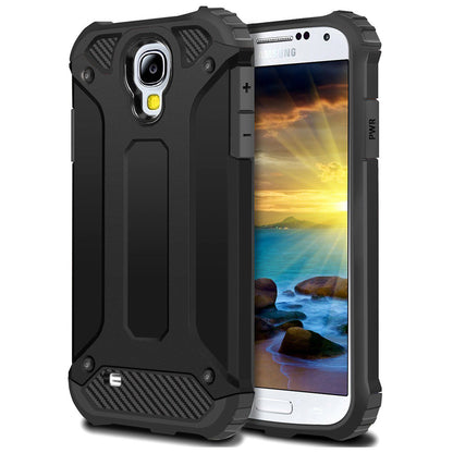 Hülle für Samsung I9500 Galaxy S4, Techsuit, Hybrid Armor, Schwarz