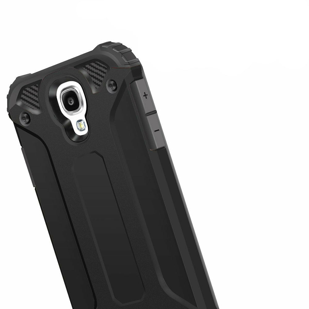 Hülle für Samsung I9500 Galaxy S4, Techsuit, Hybrid Armor, Schwarz
