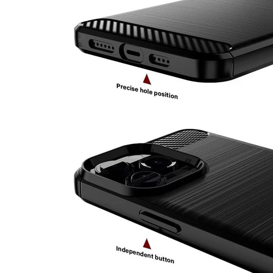 Hülle für Sony Xperia 1 VIII, Techsuit, Carbon, Schwarz