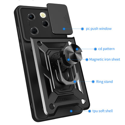 Hülle für Tecno Spark 20 Pro / Infinix Hot 40 / Hot 40 Pro, Techsuit, CamShield, Schwarz