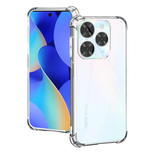Hülle für Tecno Spark 20 Pro, Techsuit, stoßfest klar, transparent