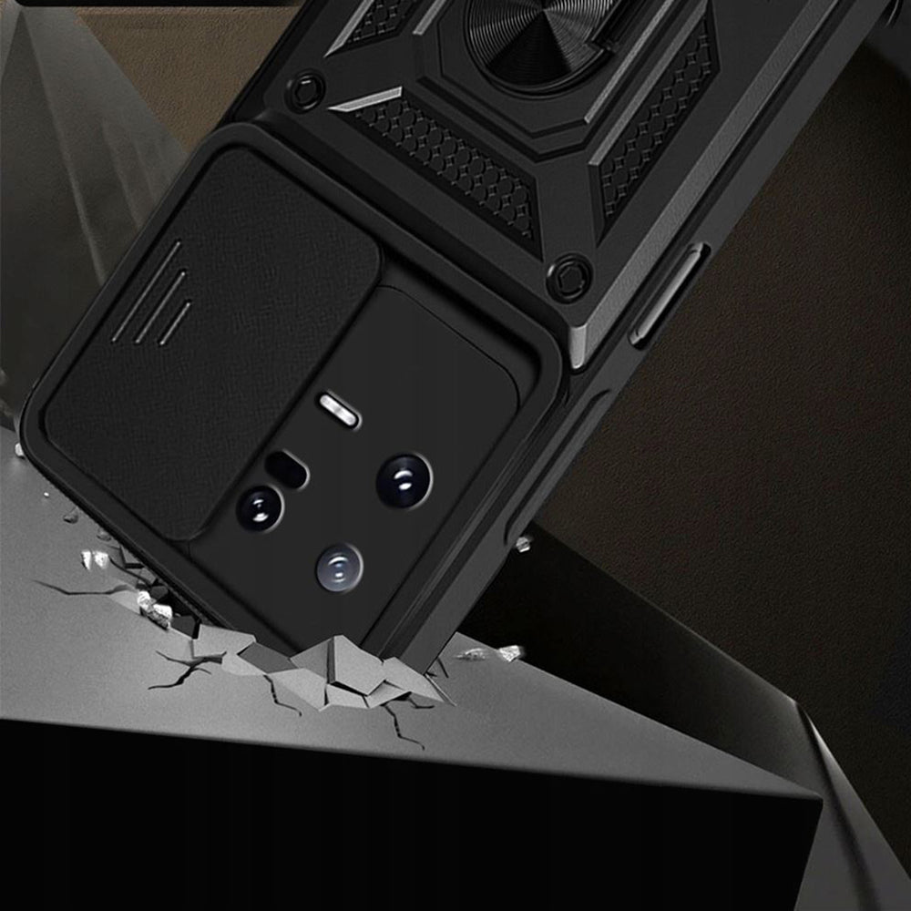 Hülle für Xiaomi 13, Techsuit, CamShield, Schwarz