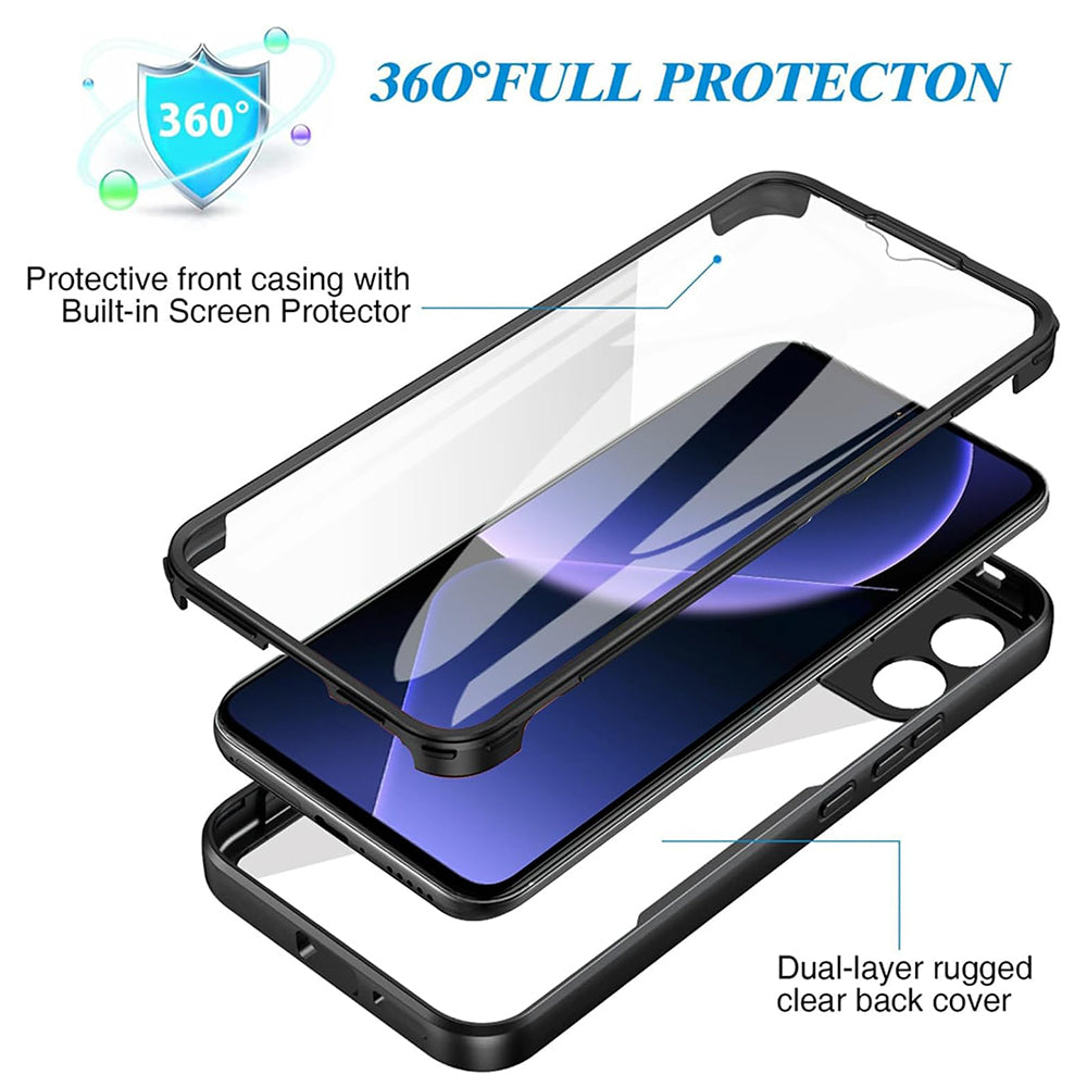 Hülle für Xiaomi 13T Pro / 13T, Techsuit, ColorVerse 360, Schwarz