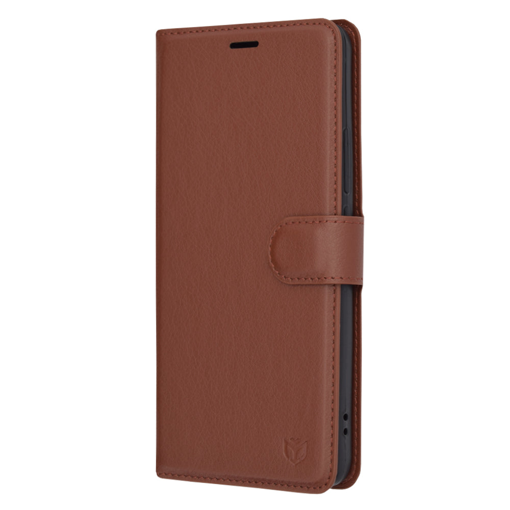 Hülle für Xiaomi 13T Pro / 13T, Techsuit, Leder-Folio, Braun