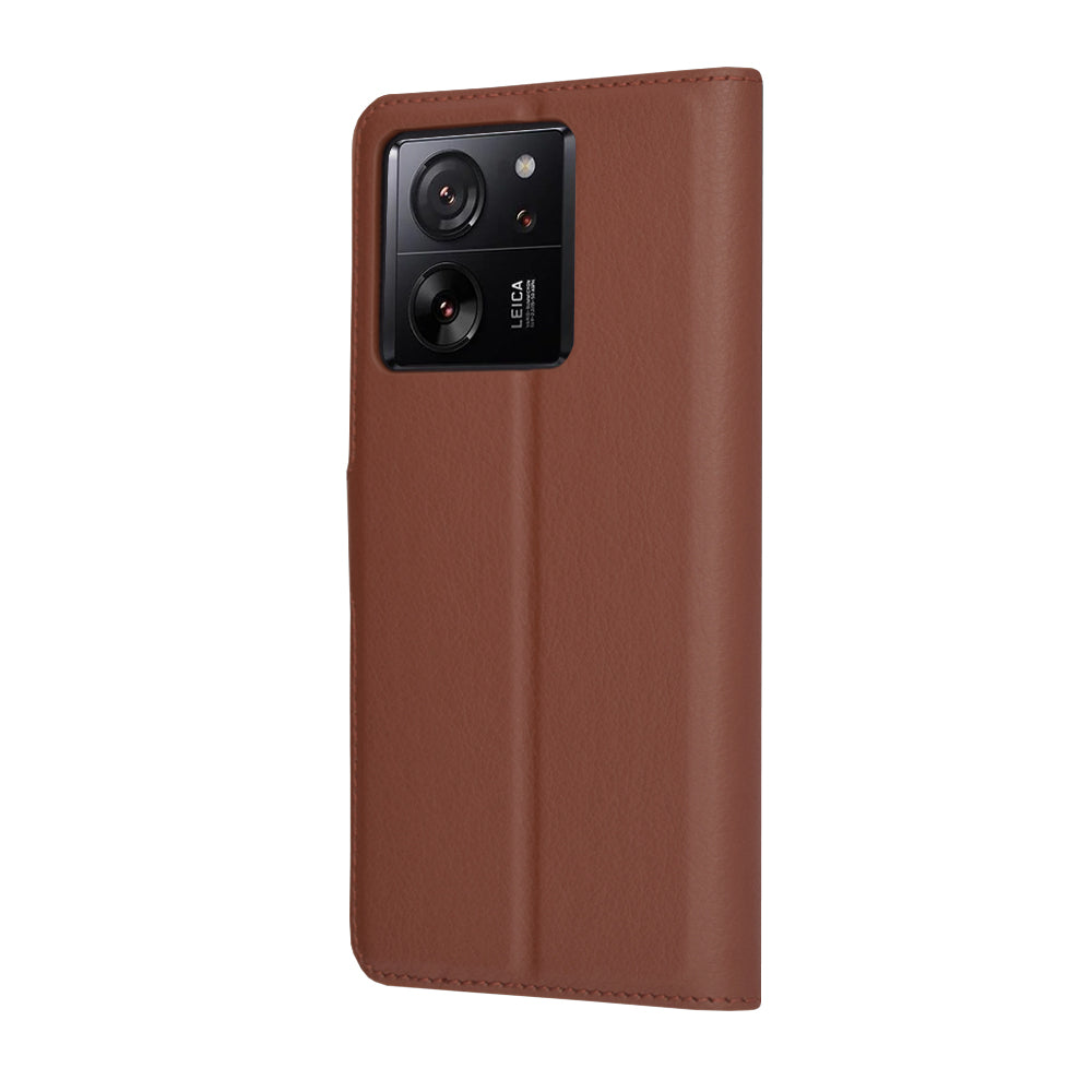 Hülle für Xiaomi 13T Pro / 13T, Techsuit, Leder-Folio, Braun
