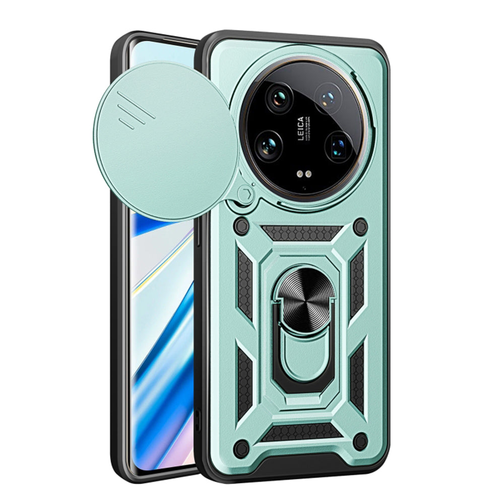 Hülle für Xiaomi 14 Ultra, Techsuit, CamShield, Grün