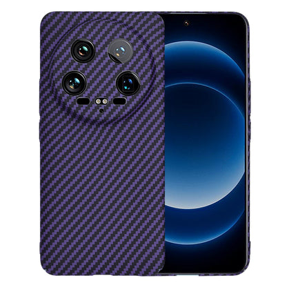 Hülle für Xiaomi 14 Ultra, Techsuit, Carbonite FiberShell, Lila